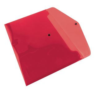 Q-Connect Polypropylene Document Folder A4 Red (Pack of 12) KF03594