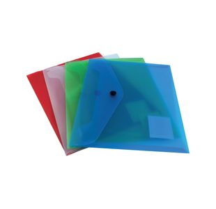 Q-Connect Polypropylene Document Folder A5 Assorted (12 Pack) KF03609
