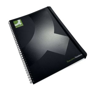 Q-Connect Polypropylene Wirebound Book A4 Black (3 Pack) KF03729