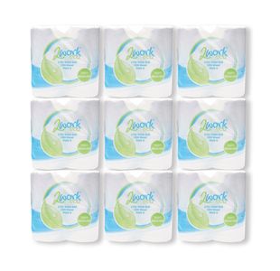 2Work Recycled Toilet Roll 2-Ply 200 Sheets (Pack of 36) KF03809