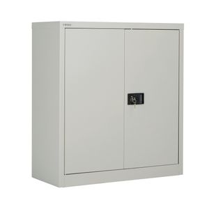 Jemini 2 Door Stationery Cupboard 420x960x1005mm Grey KF08501