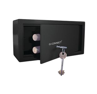 Q-Connect Key Operated Safe 6 Litre Black KF10474
