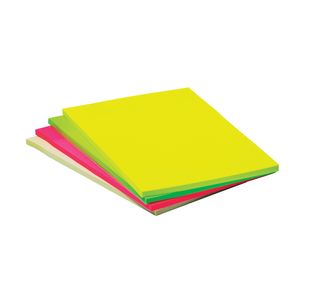 Q-Connect Extra Sticky Meeting Pads 101x150mm Assorted (Pack of 4)