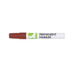 Q-Connect Permanent Marker Bullet Tip 4mm Red Pack of 10 KF11710