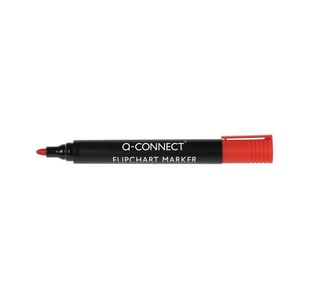 Q-Connect Flipchart Marker Bullet tip 2mm Red Pack of 10 KF15399