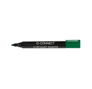 Q-Connect Flipchart Marker Bullet tip 2mm Green Pack of 10 KF15400
