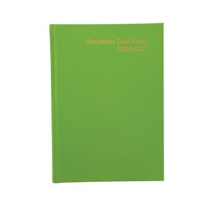 Academic Diary Day Per Page A5 Lime Green 2026-2027 FS669182