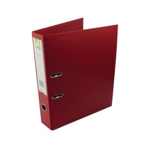 Q-Connect 70mm Lever Arch File Polypropylene Foolscap Red (Pack of 10) KF20027