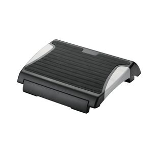 Q-Connect Anti-Slip Footrest Height Adjustable Black/Silver KF20076