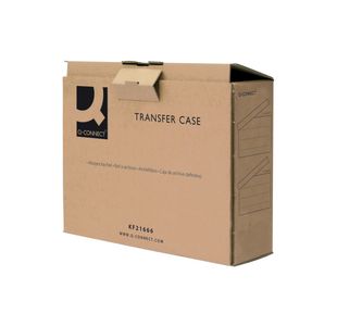 Q-Connect Transfer Case 317x92x241mm Brown (Pack of 20) KF21666