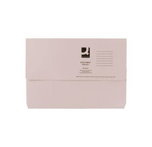 Q-Connect Document Wallet Foolscap Buff (Pack of 50) KF23010