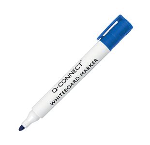 Q-Connect Drywipe Marker Pen Blue (10 Pack) KF26036