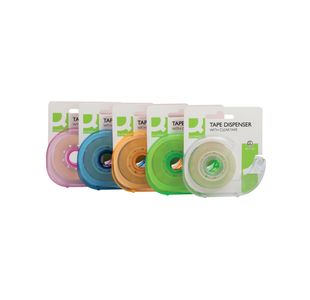 Q-Connect Adhesive Tape 19mm x 33m with Dispenser (10 Pack) KF27009