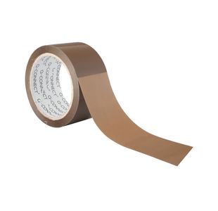 Q-Connect Packaging Tape 50mmx66m Polypropylene Brown (Pack of 6) KF27010