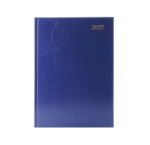 Desk Diary 2 Page Per Day A4 Blue 2027 KF2A4BU27