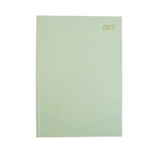 Desk Diary 2 Page Per Day A4 Sage Green 2027 FS669430