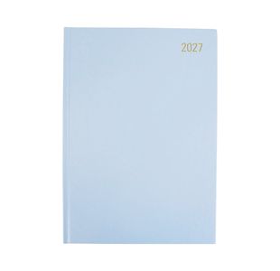 Desk Diary 2 Page Per Day A4 Soft Blue 2027 FS669360