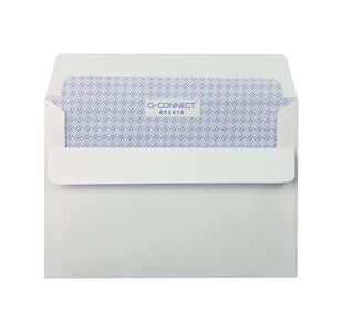 Q-Connect C6 Envelope Low Window Self Seal 90gsm White (Pack of 1000) 7041