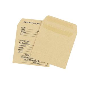 Q-Connect Envelope Wage 108x102mm Print Self Seal Pack of 1000 KF3430