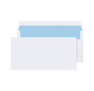 Q-Connect DL Envelopes Plain Wallet Self Seal 80gsm White (1000 Pack) KF3454