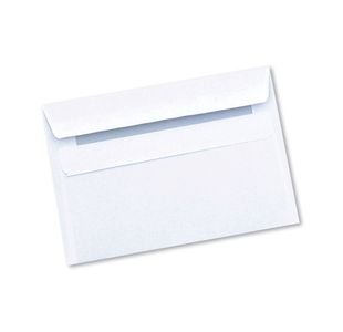 Q-Connect C6 Envelope Wallet Self Seal 90gsm White (Pack of 1000) 7042