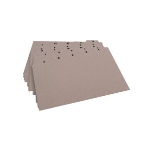 Q-Connect Guide Card 203x127mm A-Z Buff (25 Pack) KF35209