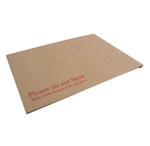 Q-Connect C4 Envelopes Board Back Peel and Seal 115gsm Manilla (Pack of 10) KF3523