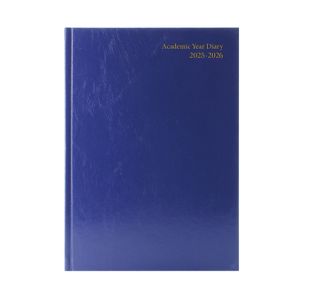 5 Star Academic Diary Week To View A4 Blue 2025-2026 KF3A4ABU25