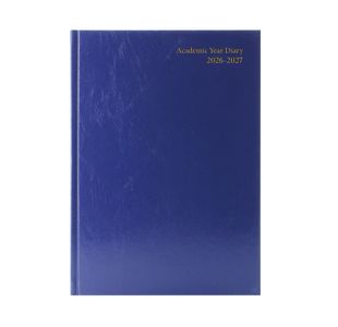 5 Star Academic Diary Week To View A4 Blue 2026-2027 KF3A4ABU26