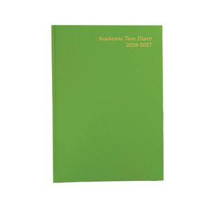 Academic Diary Week To View A4 Lime Green 2026-2027 FS669183