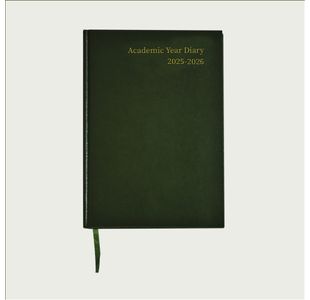 5 Star Academic Diary Week To View A5 Green 2025-2026 KF3A5AGN25
