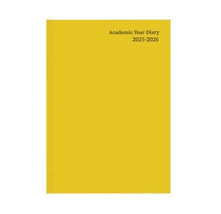 5 Star Academic Diary Week To View A5 Yellow 2025-2026 KF3A5AYL25