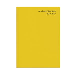 5 Star Academic Diary Week To View A5 Yellow 2026-2027 KF3A5AYL26