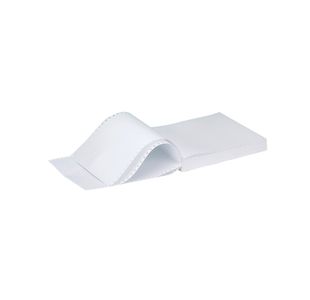 Q-Connect 11x9.5 Inches 1-Part 60gsm Plain Micro-Perforated Listing Paper (Pack of 2000) C16MP