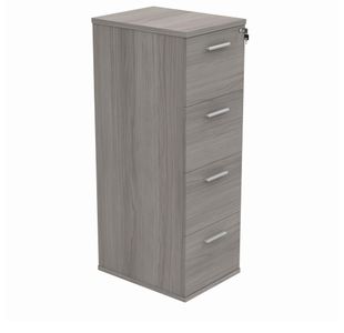 Astin 4 Drawer Filing Cabinet 540x600x1358mm Alaskan Grey Oak KF70016