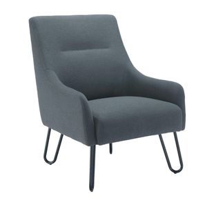 Jemini Daveen Reception Wire Frame Armchair 650x800x860mm Grey KF70021