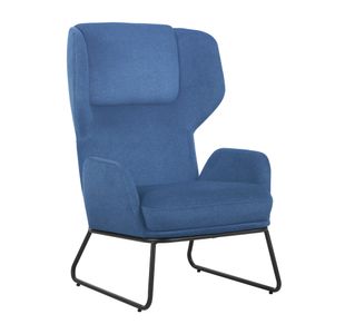 5 Star Agyle Wingback Chair 800x383x1800mm Blue/Black KF70113