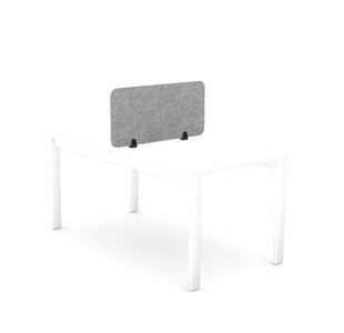5 Star Desk Mounted PET Screen 790x400mm Grey KF70115