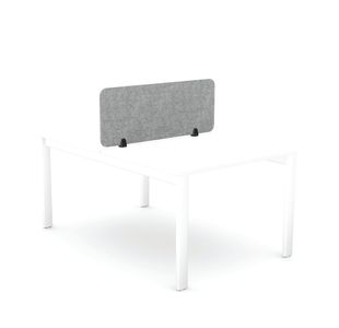 5 Star Desk Mounted PET Screen 1190x400mm Grey KF70118