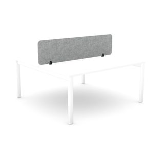 5 Star Desk Mounted PET Screen 1590x400mm Grey KF70124