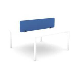 5 Star Desk Mounted PET Screen 1590x400mm Blue KF70125