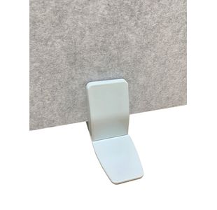 5 Star Surface Moveable Mount Desktop PET Clamps x 2 White KF70131