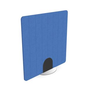 5 Star Floorstanding PET Screen 1200x1200mm Blue KF70134