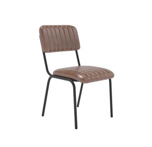 5 Star Culla Side Chair 460x540x795mm Polyurethane Brown/Black KF70144