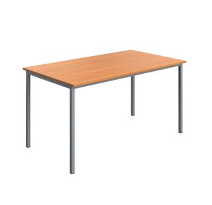 Serrion Multipurpose Table 1400x800x730mm Beech/Silver KF800247