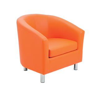 Jemini Tub Polyurethane Armchair Orange KF70353