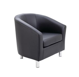 Jemini Tub Armchair Polyurethane Black KF70356