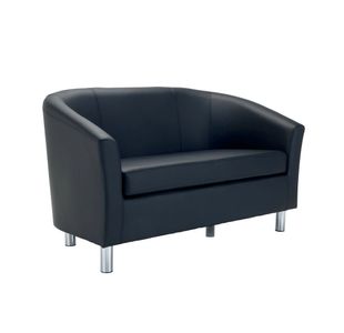 Jemini Tub Sofa Polyurethane Black KF70362