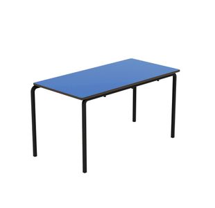 Titan Crush Bent Frame Table 1200x600x640mm Blue/Black KF70444