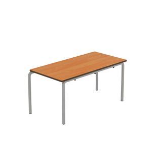 Titan Crush Bent Frame Table 1100x550x530mm Beech/Grey KF70457